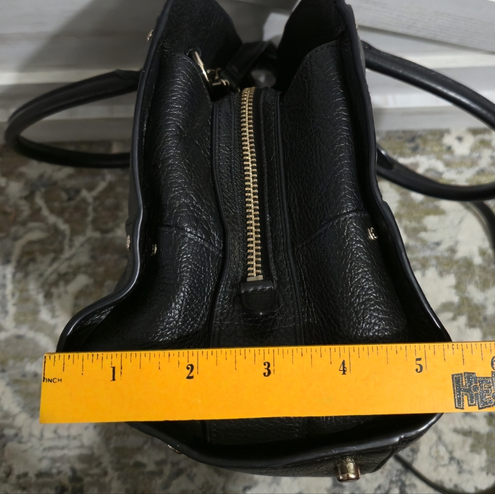 Coach Black Leather Mercer Satchel - Picture 4 of 6